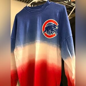Fanatics Blue and Red Gradient Women's Sweater